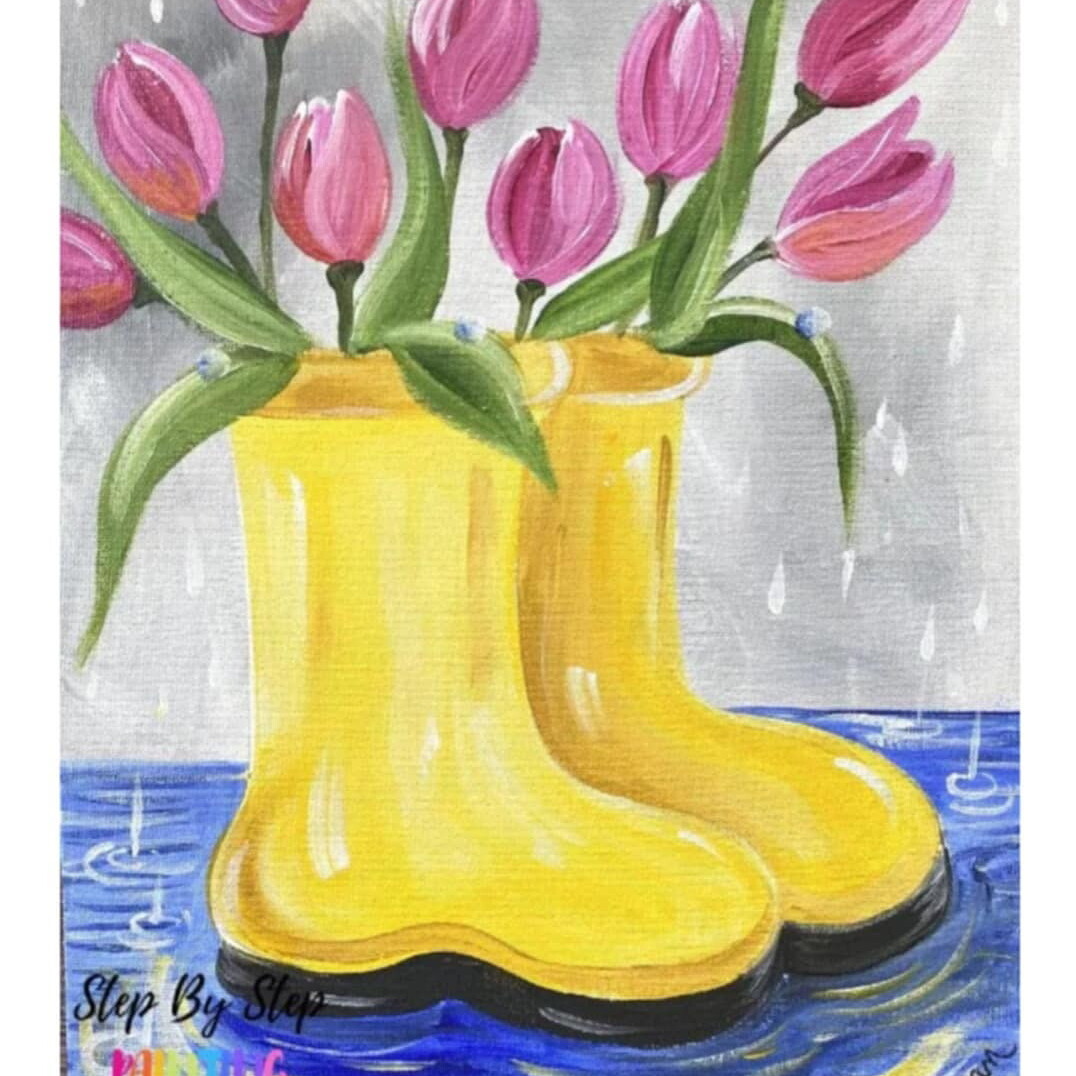 Paint, Sip & Support - logo